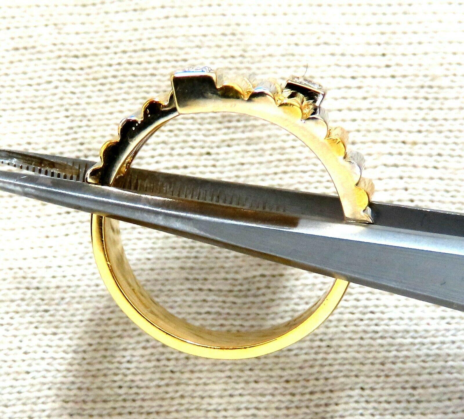 .10 Karat Rundschliff Diamantring mit röhrenförmigem Schliff, 18 Karat H/vs2 im Zustand „Neu“ im Angebot in New York, NY