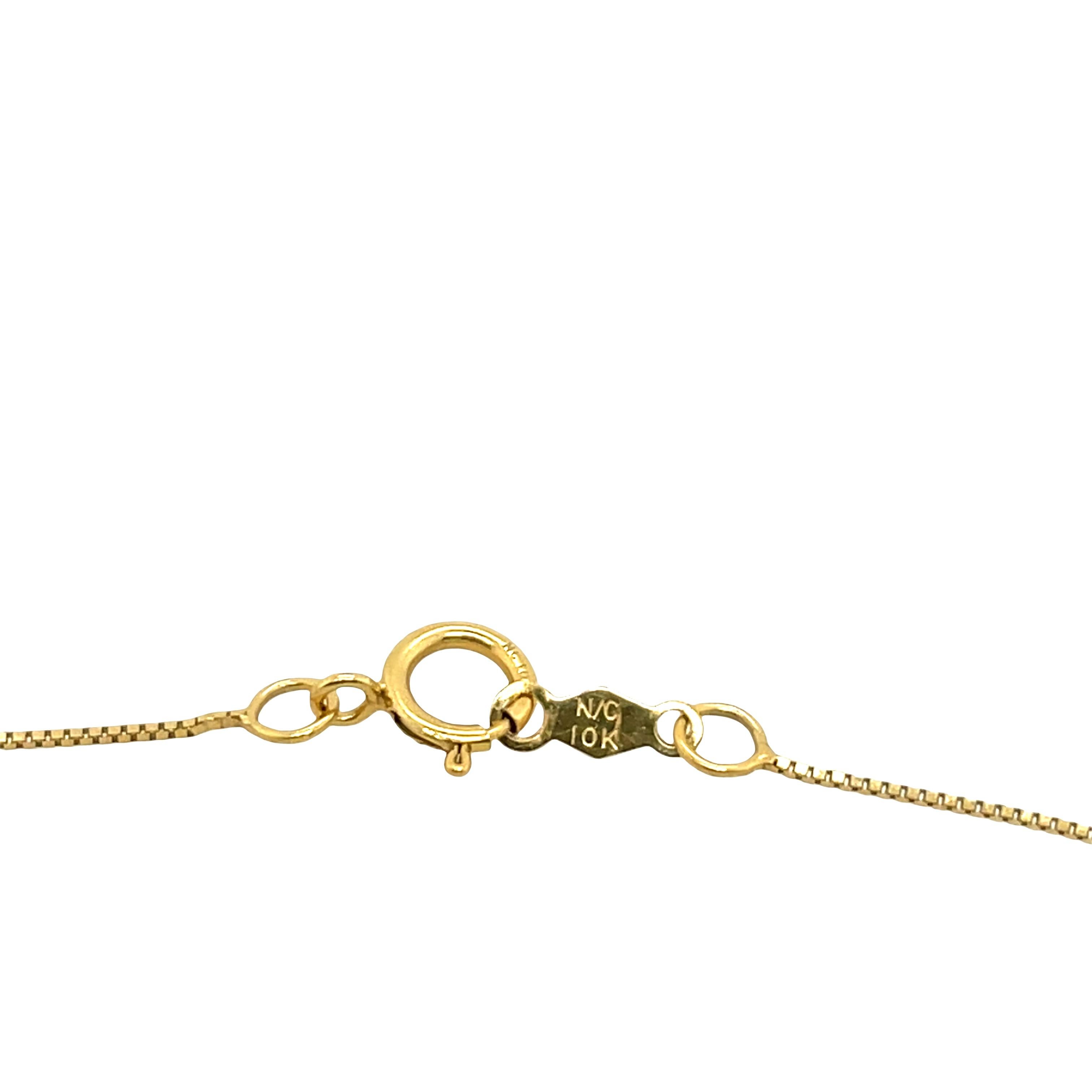 Pendentif croix en or jaune 10ct serti de diamants avec 0,70ct de diamants ronds en vente 1