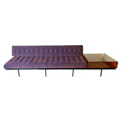 10ft Vintage Mid-Century Sofa/End Table Combination Designed by Florence Knoll