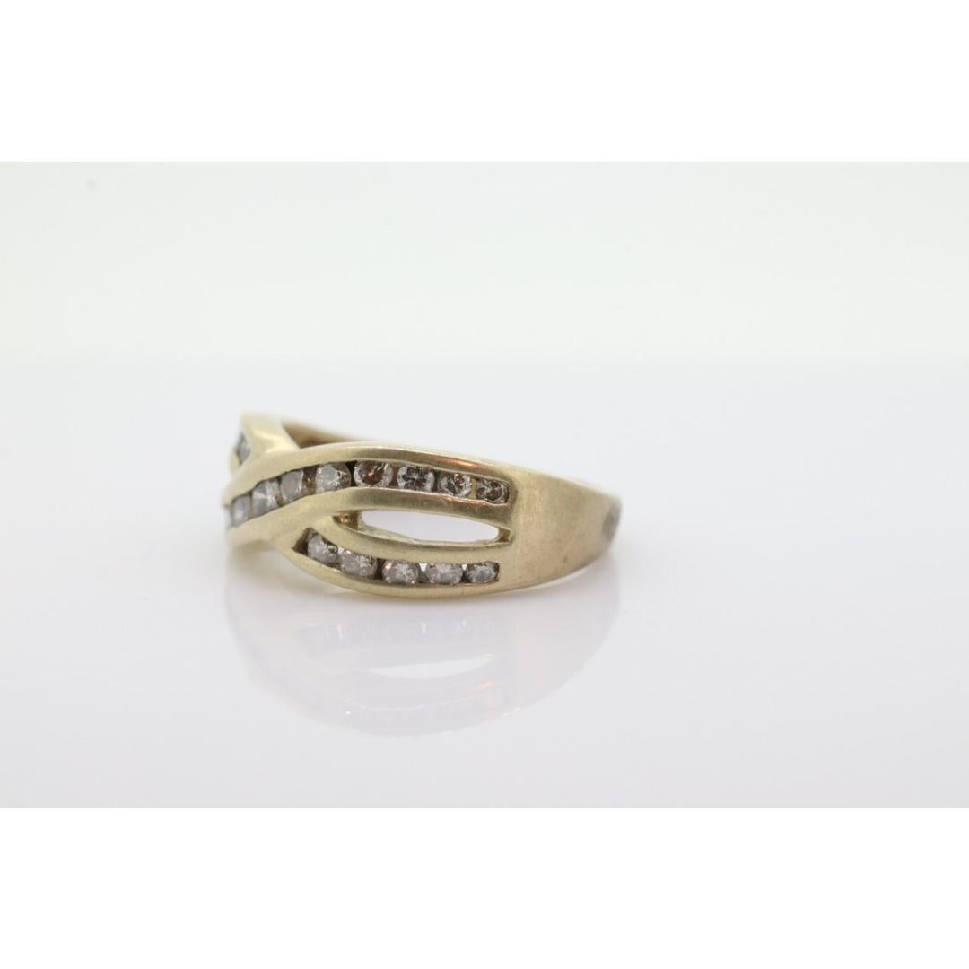 10k Diamond Cross X X X channel band. Diamond X Infinity Ring. Diamond Eternity For Sale 2