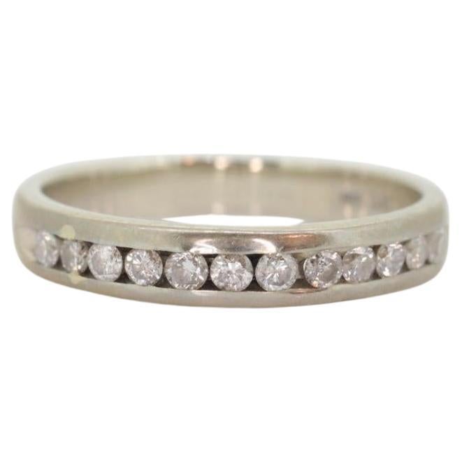 Bracelet en diamant véritable 10k. Homme ou femme 10k Comfort Fit Band avec channel set