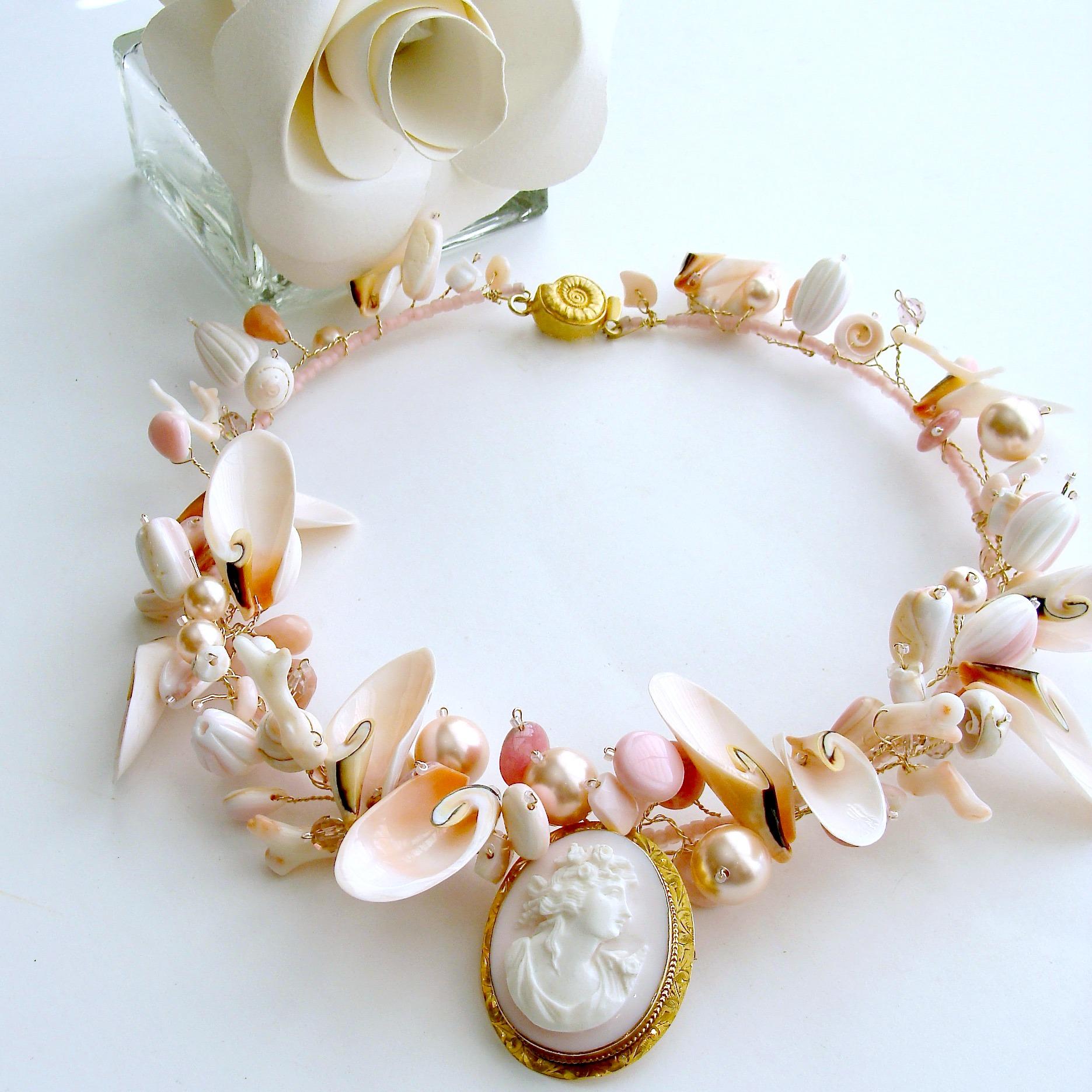 antique shell necklace