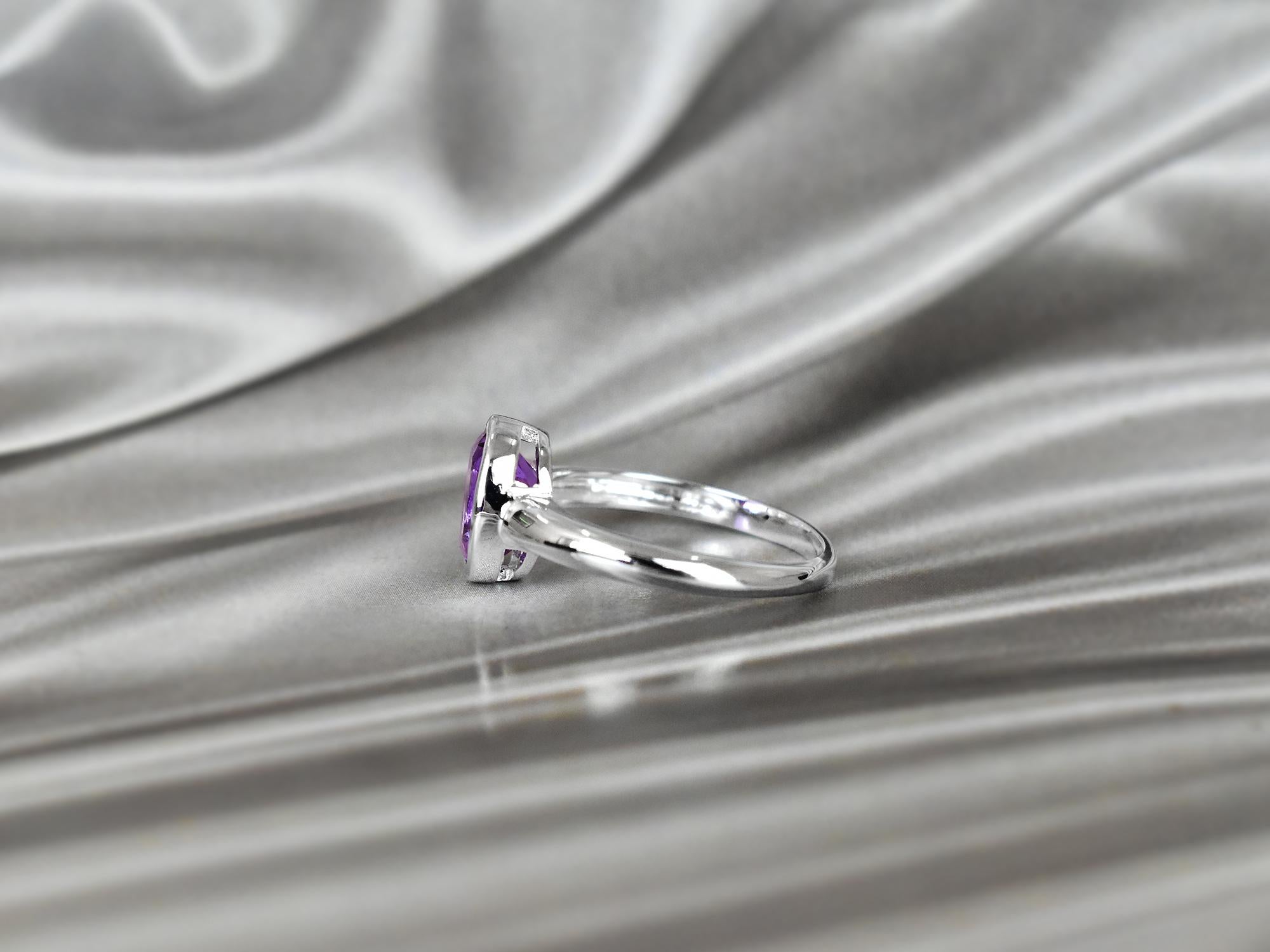 in vendita:  Anello con pietra preziosa ovale 9x7 mm in oro 10k Anello di fidanzamento con pietra preziosa Anello impilabile 10