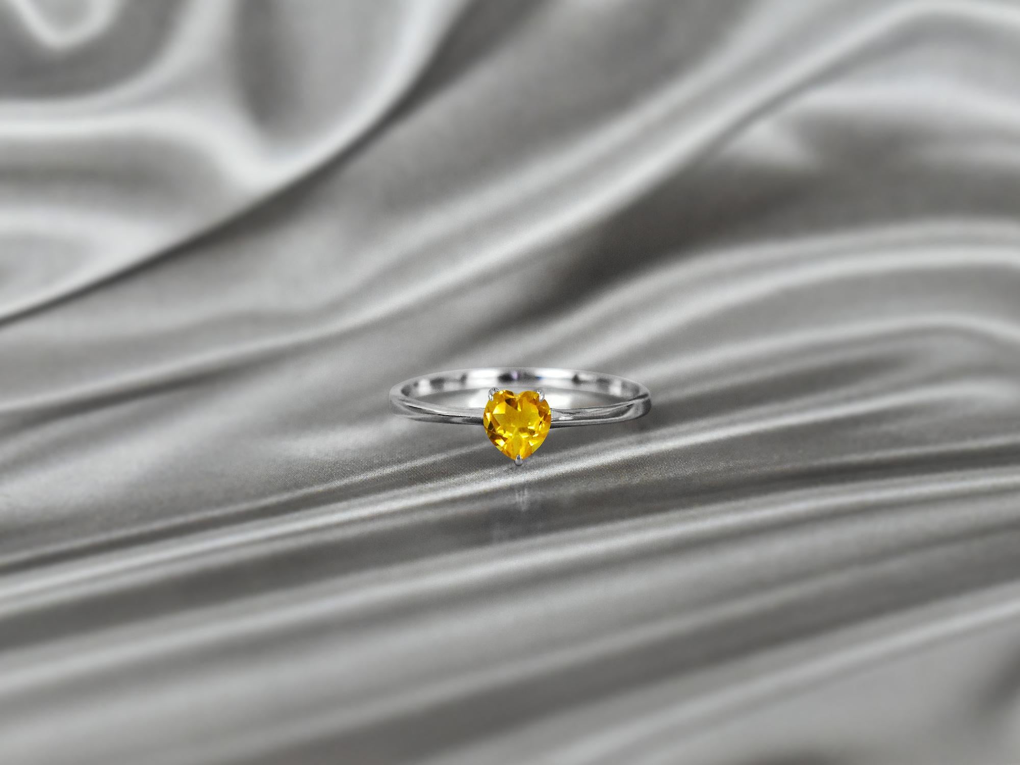 For Sale:  10k Gold Heart Gemstone 5x5 mm Heart Gemstone Ring Gemstone Engagement Ring 6