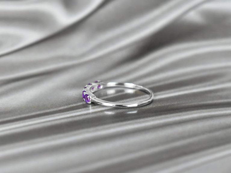 Customizable 10k Gold Multiple Gemstone Ring Birthstone Ring Stackable ...