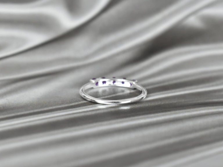 Customizable 10k Gold Multiple Gemstone Ring Birthstone Ring Stackable ...