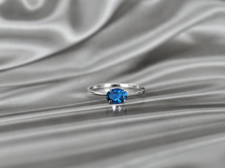 Customizable 10k Gold Oval Gemstone 5.2x7 mm Oval Gemstone Ring Oval ...