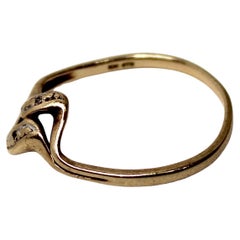 10k Gold Wave Design Antique Ring