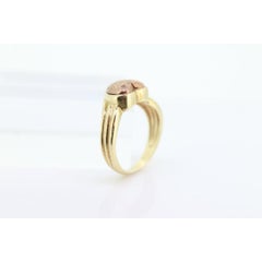 10k Heart Ring. 10k Textured heart promise ring. 10k Rose and Yellow Gold. Cute