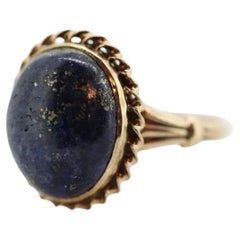 10k Lapis Lazuli Ring. Budlong, Dockert & Armstrong BDA Oval Cabochon Lapis