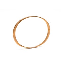 Diana Kim England Oval Bangle in 10 Karat Rose Gold