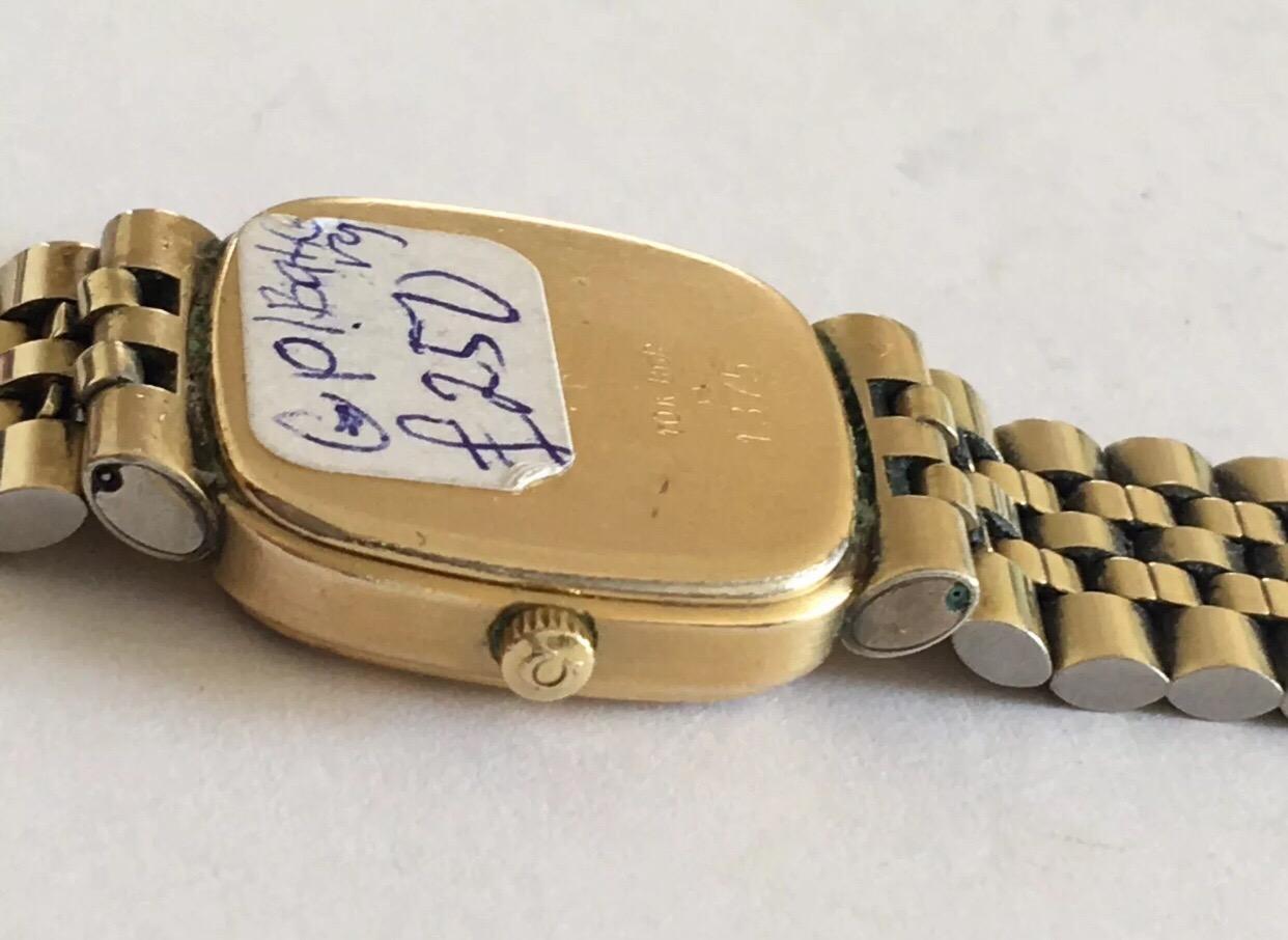10 Karat Rolled Gold Plated Ladies Vintage Omega De Ville In Good Condition In Carlisle, GB