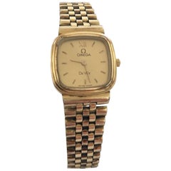 10 Karat Rolled Gold Plated Ladies Retro Omega De Ville