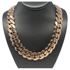 10k Rose Gold Cuban Link Chain 614.69 Grams