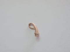 10K Rose Gold Diamond Abstract Floral Motif Pendant