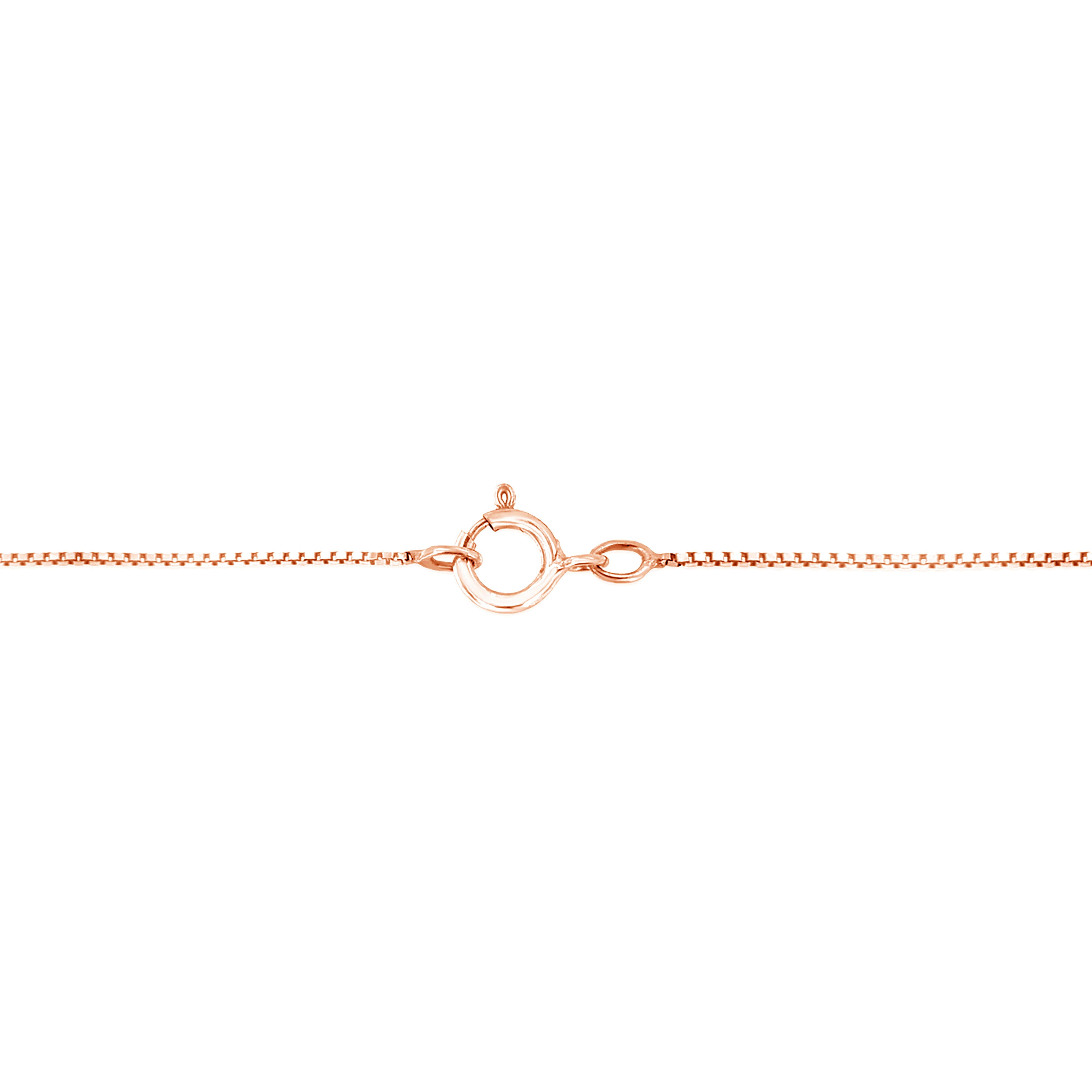 Round Cut 10K Rose Gold over Silver 1/2 Carat Diamond Heart Pendant Necklace