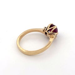 10K Star Ruby Diamond Ring