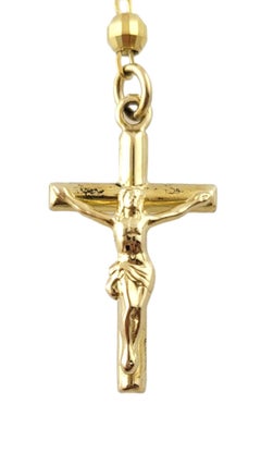 10K Tri Color Gold Rosary Beads #17874