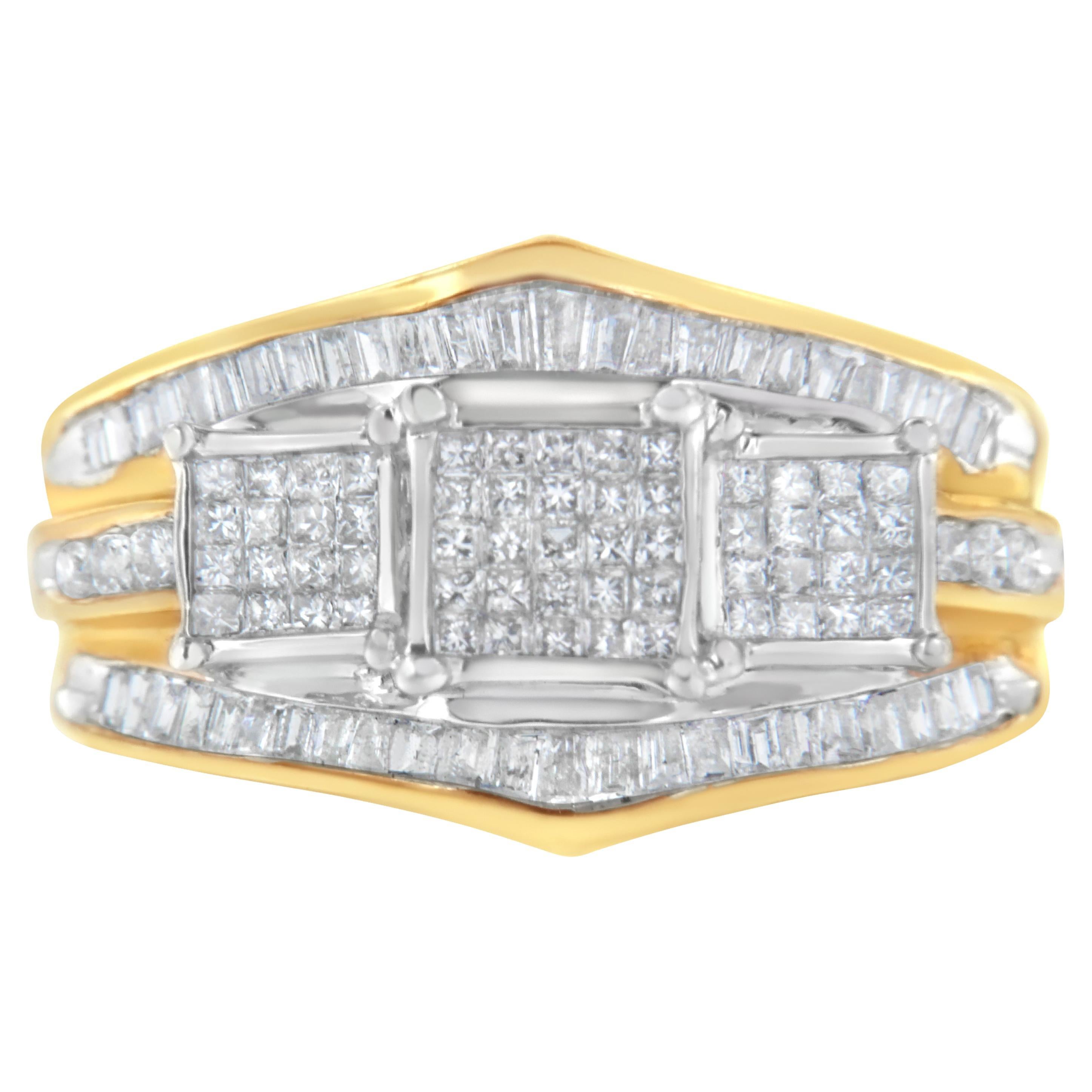 10K Two-Toned Gold 1.0 Carat Diamond Ring