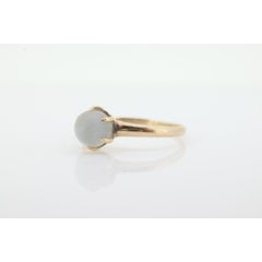 10k Victorian MOONSTONE Claw set ring. Sphere Moonstone ring. Victorian Claw