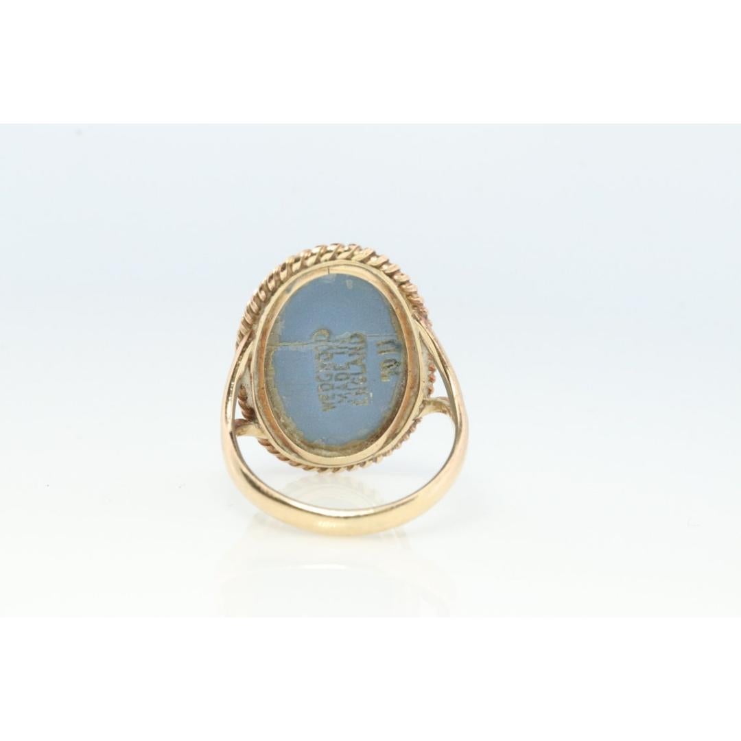 cameo ring blue