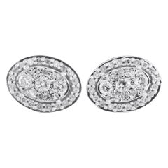 10K White Gold 0.25ct Diamond Earrings