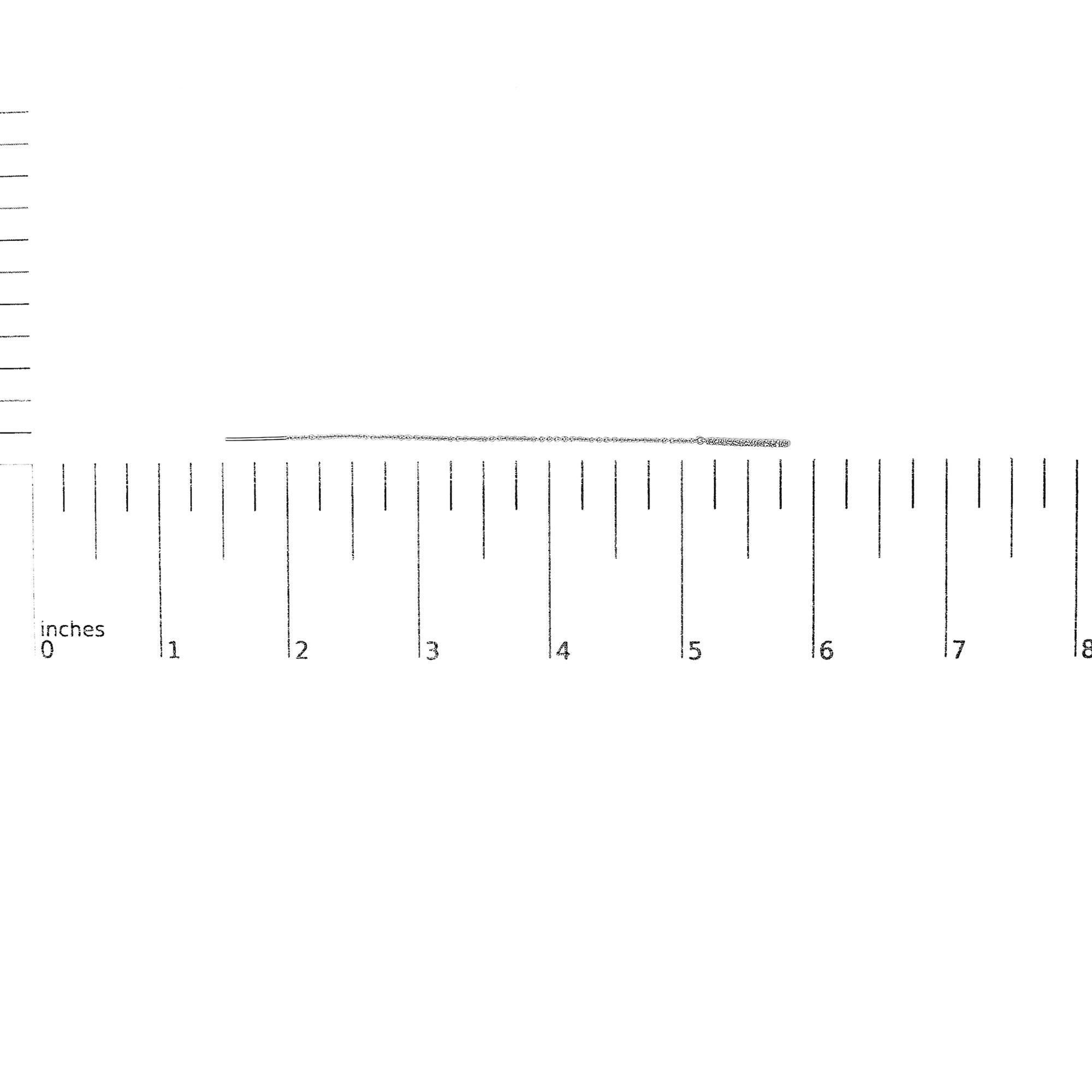 10K White Gold 1/10 Cttw Diamond Threader Earrings In New Condition For Sale In New York, NY