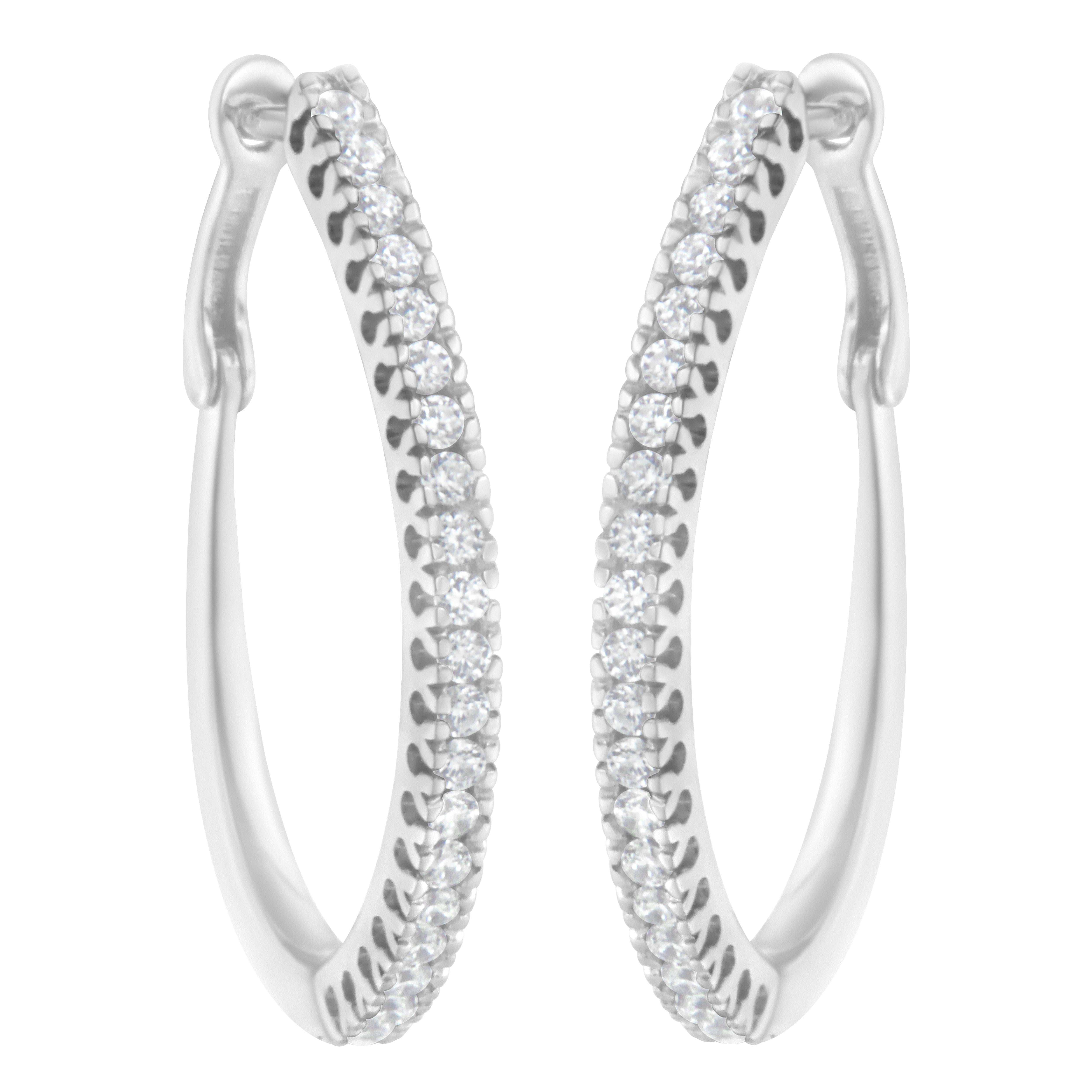 2 carat diamond hoop earrings price