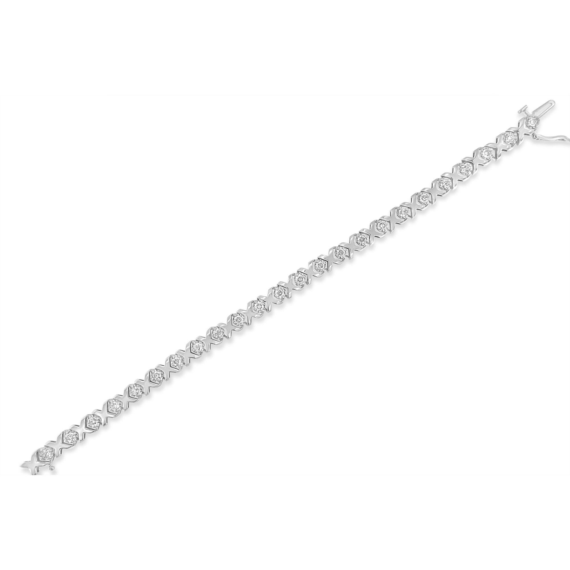 Taille ronde Bracelet à maillons 7