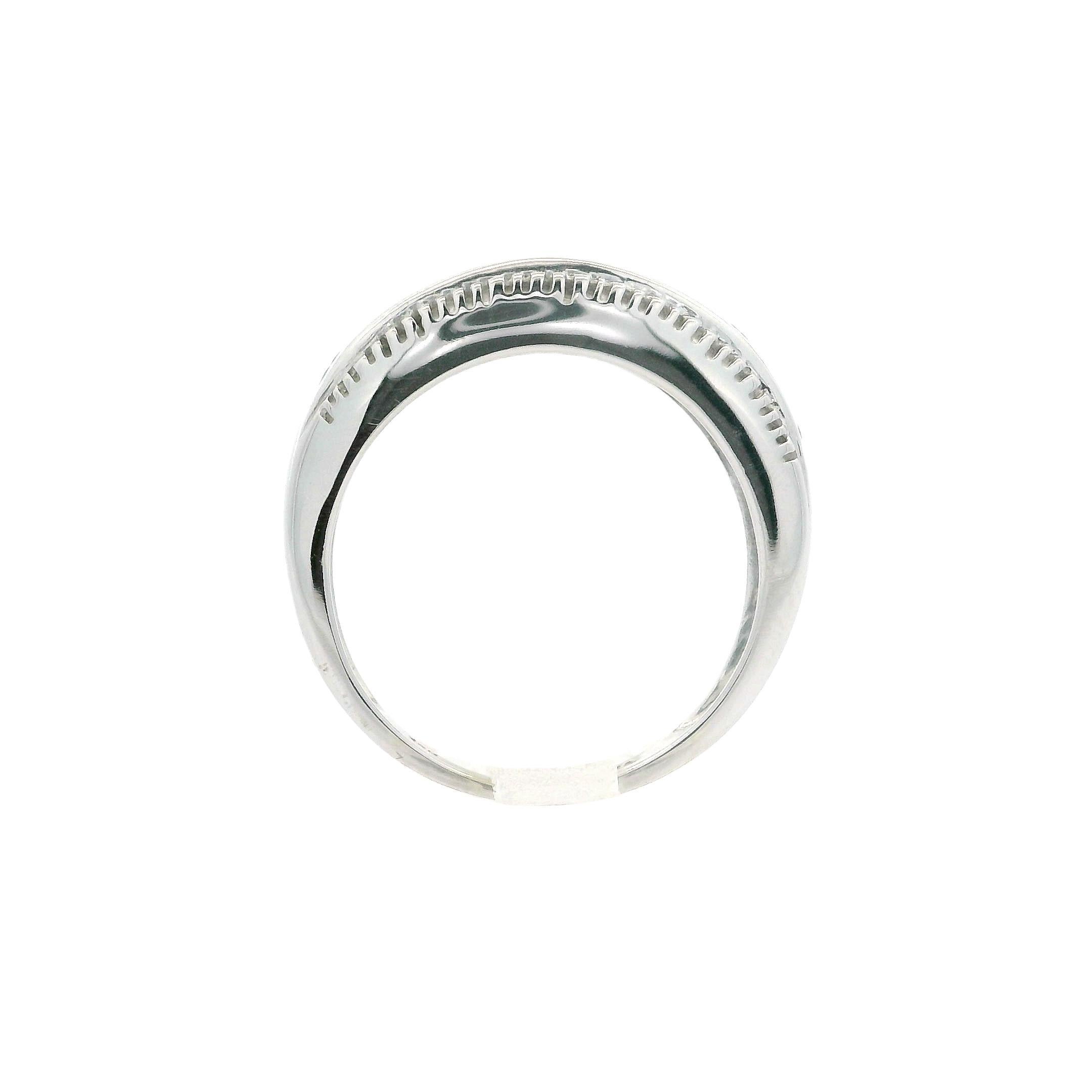 10k White Gold Channel Set Tanzanite 6.4mm Classic Milgrain Band Ring For Sale 5