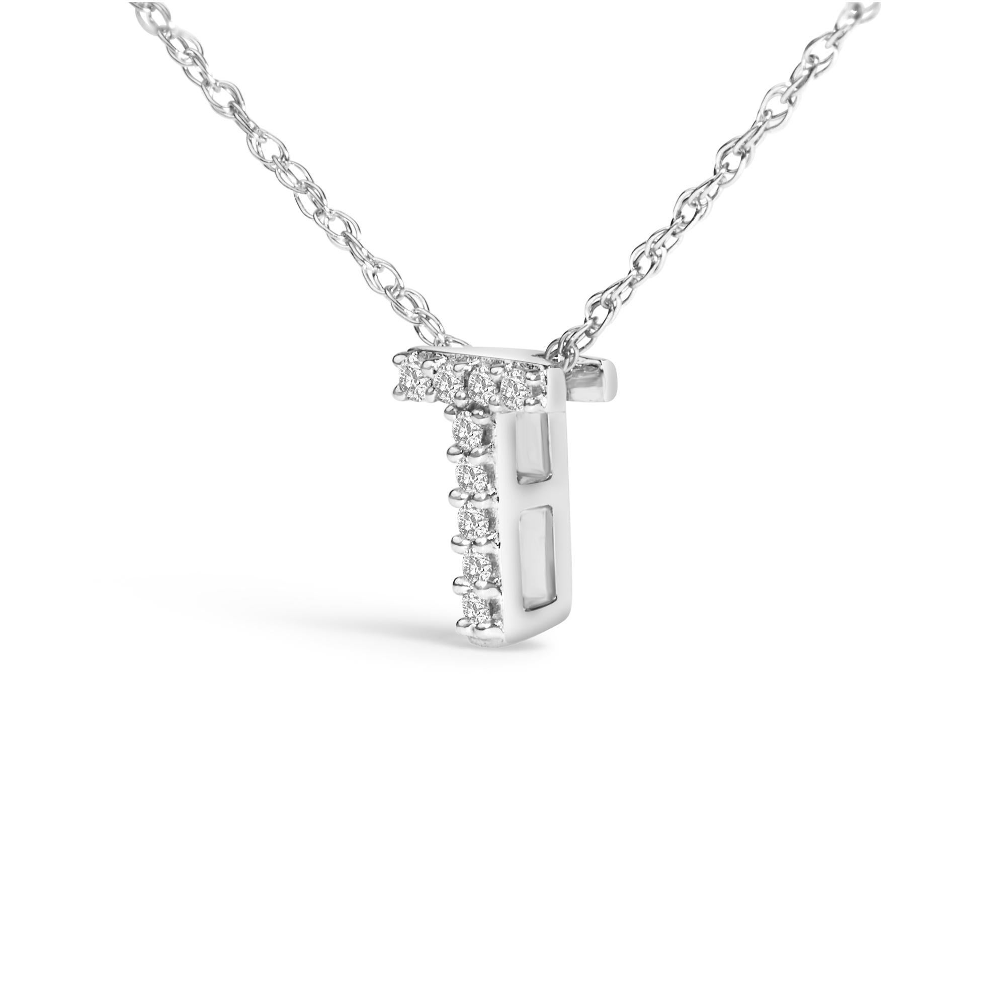 Moderno Collana con ciondolo con iniziale alfabetica 