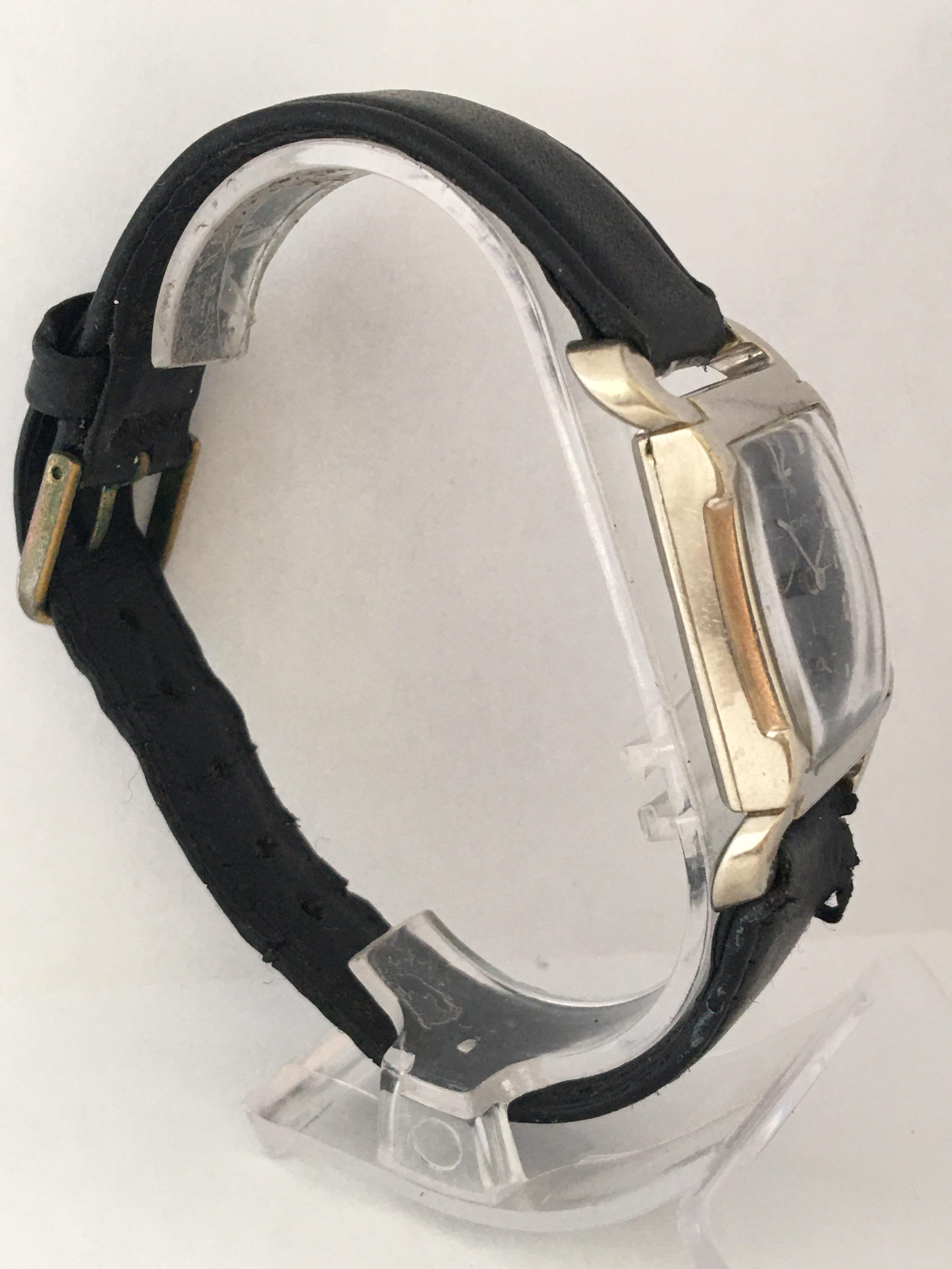10 Karat White Gold-Filled Vintage 1950’s Bulova Mechanical Watch For Sale 5