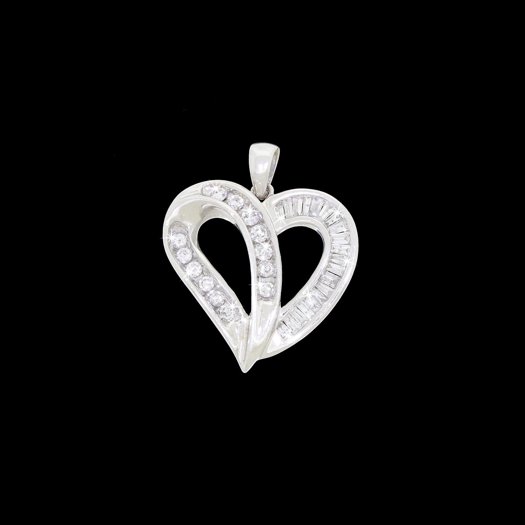 This beautiful love heart pendant would make a fantastic gift for yourself or a loved one. Possessing the refined elegance and brilliant sparkle of a high-fashion boutique piece, this gorgeous pendant is truly eye-catching.

On the right hand side