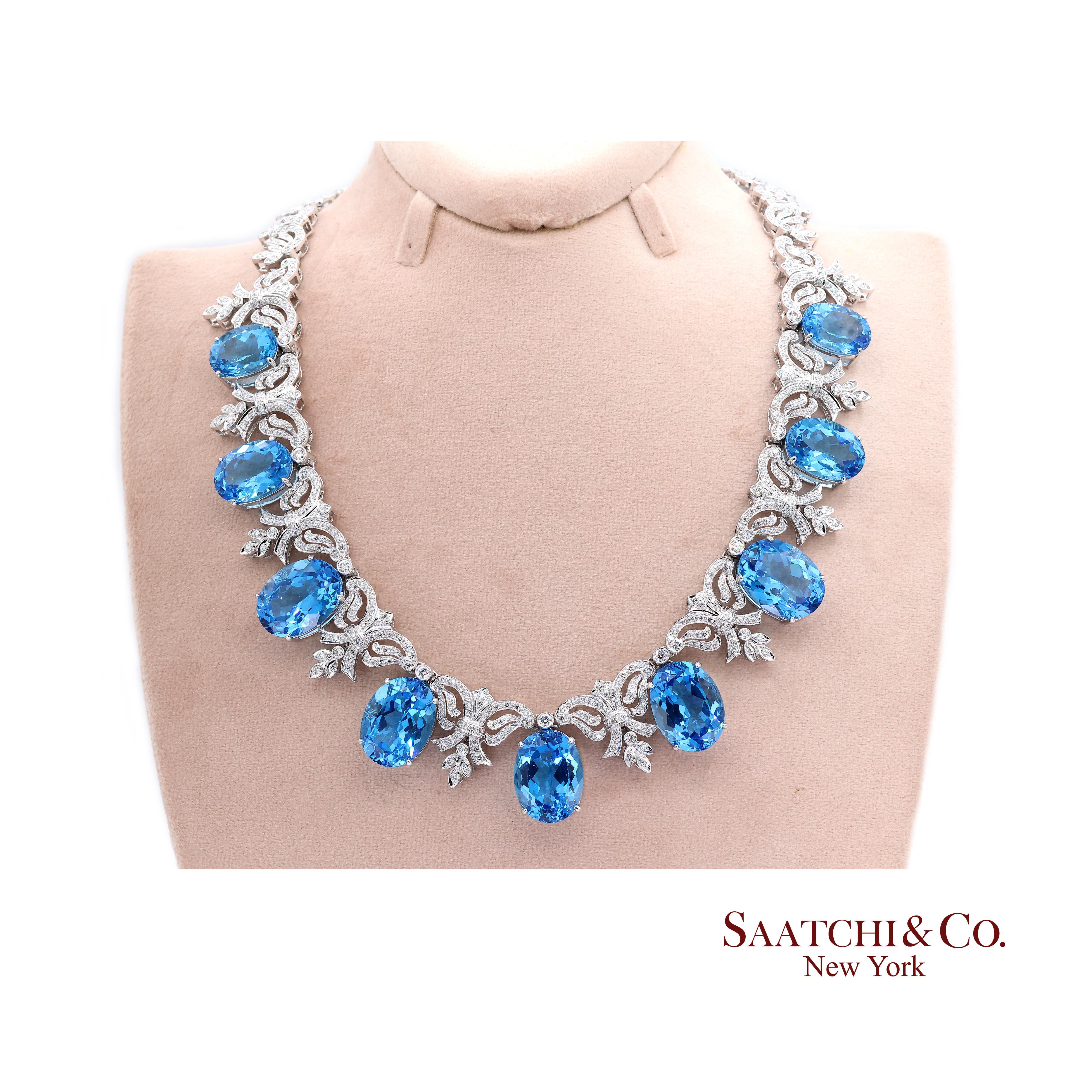 Blauer Topas und Diamant-Halskette

Metall Typ: 10K Weißgold
Gesamtgewicht des Artikels: 112,9 Gramm
Erheblich: Ja
Länge: 9,0 Zoll X Breite: 25,0 mm X Höhe: 11,0 mm
1:
Primärer Stein: Topas
Topas Karatgewicht: 200.0 Karat
Anzahl der Steine: 9