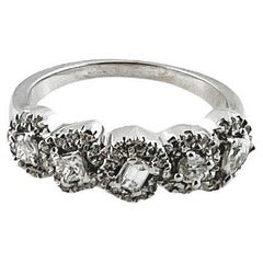 10K White Gold Round, Pear, Emerald, Princess, Oval Cut Diamond Ring #16503
