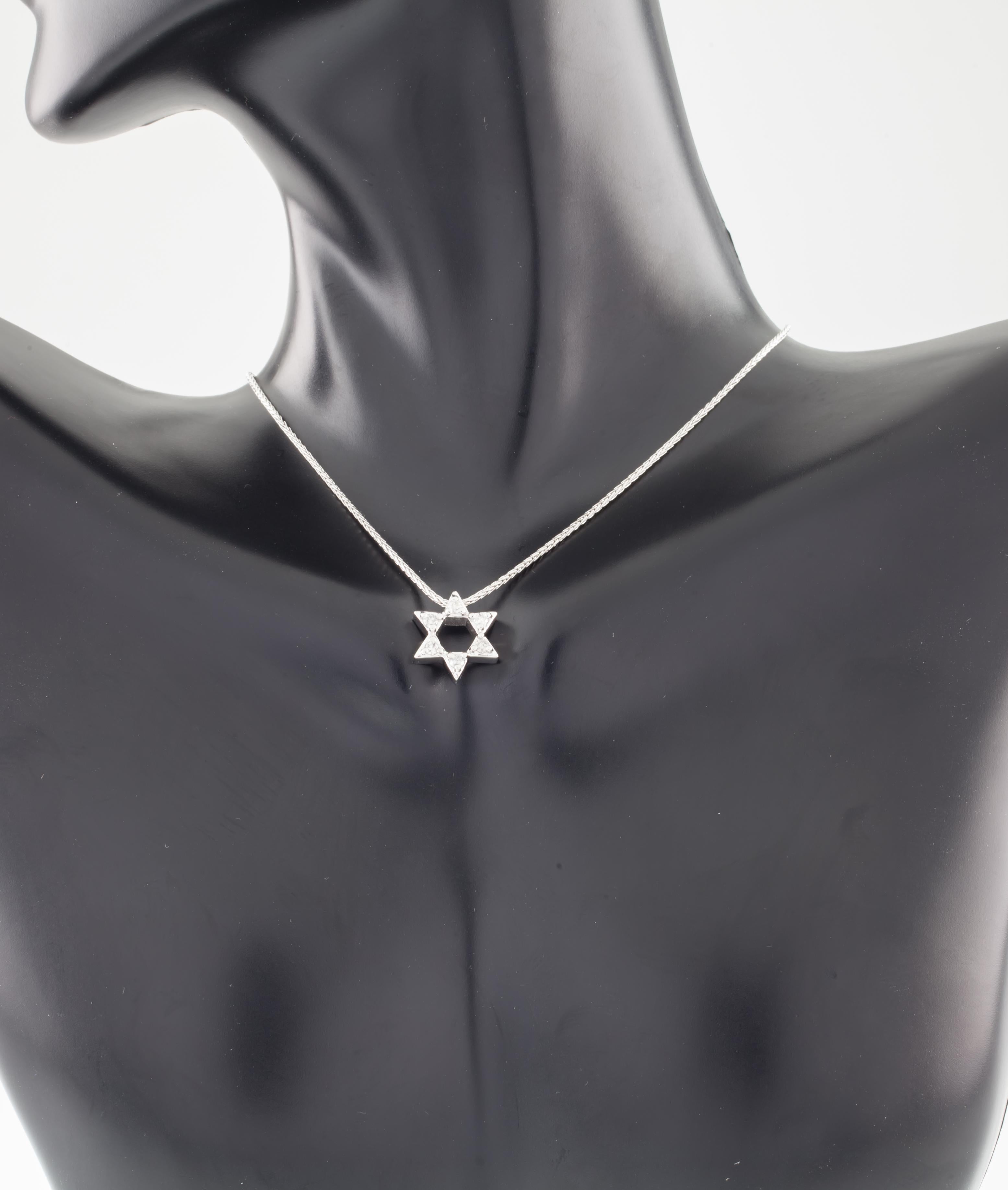 10k and 14k star of david necklaces
