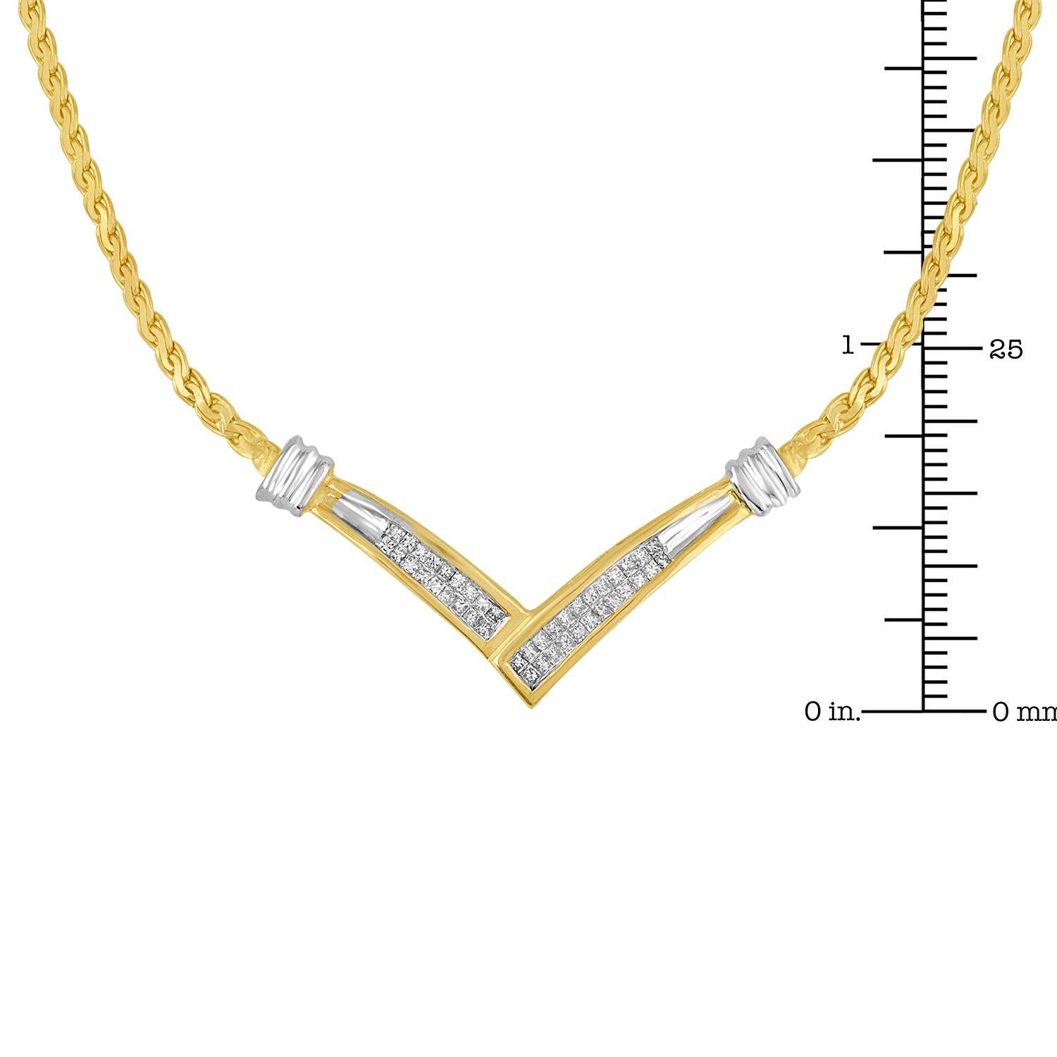 Collana con diamanti a forma di 