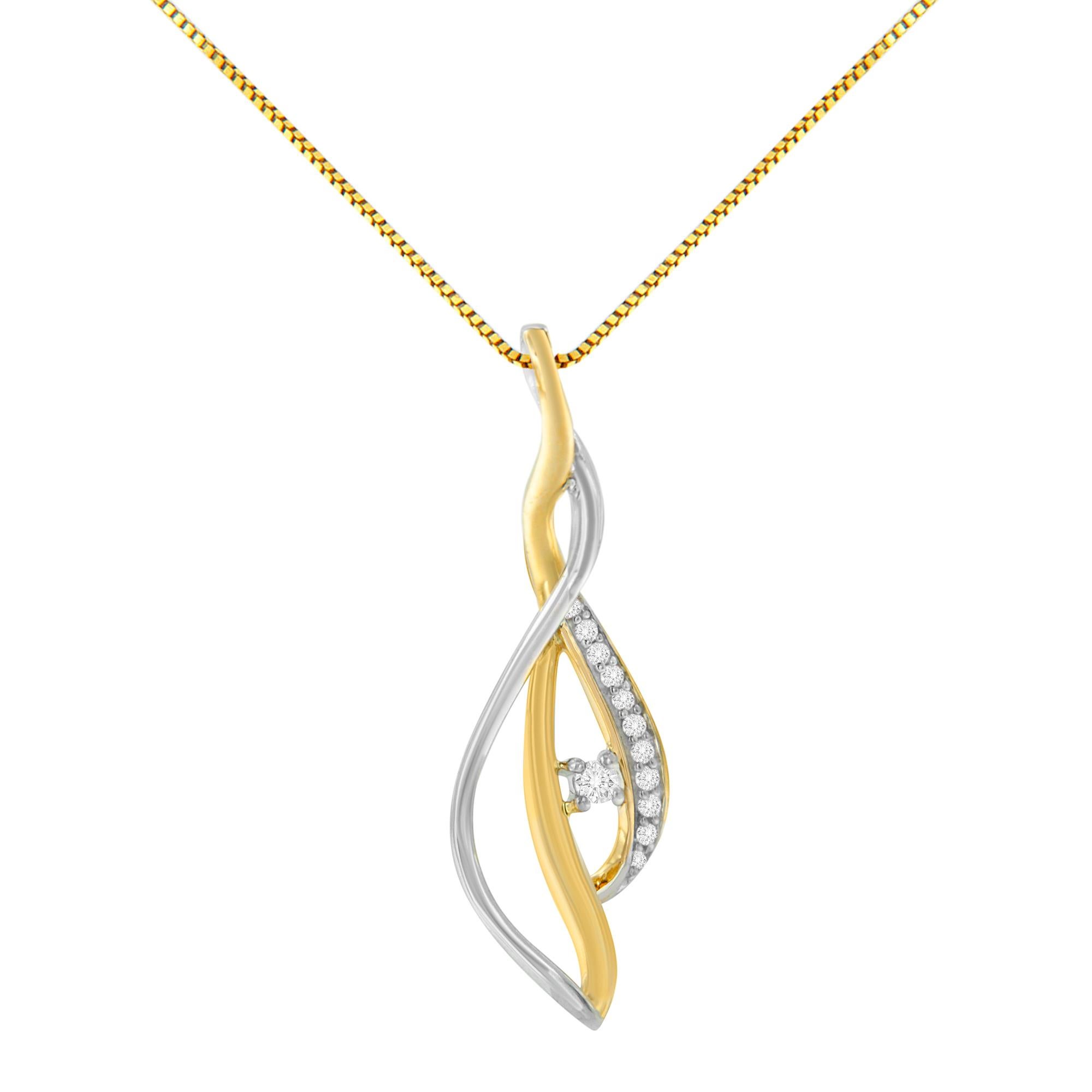 Moderno Collana con ciondolo a cascata da 18