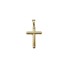 10K Yellow and White Gold Two-Tone Large Crucifix Pendant #17439