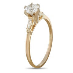 10K Yellow Gold 0.85ct Diamond Ring MF15-070726