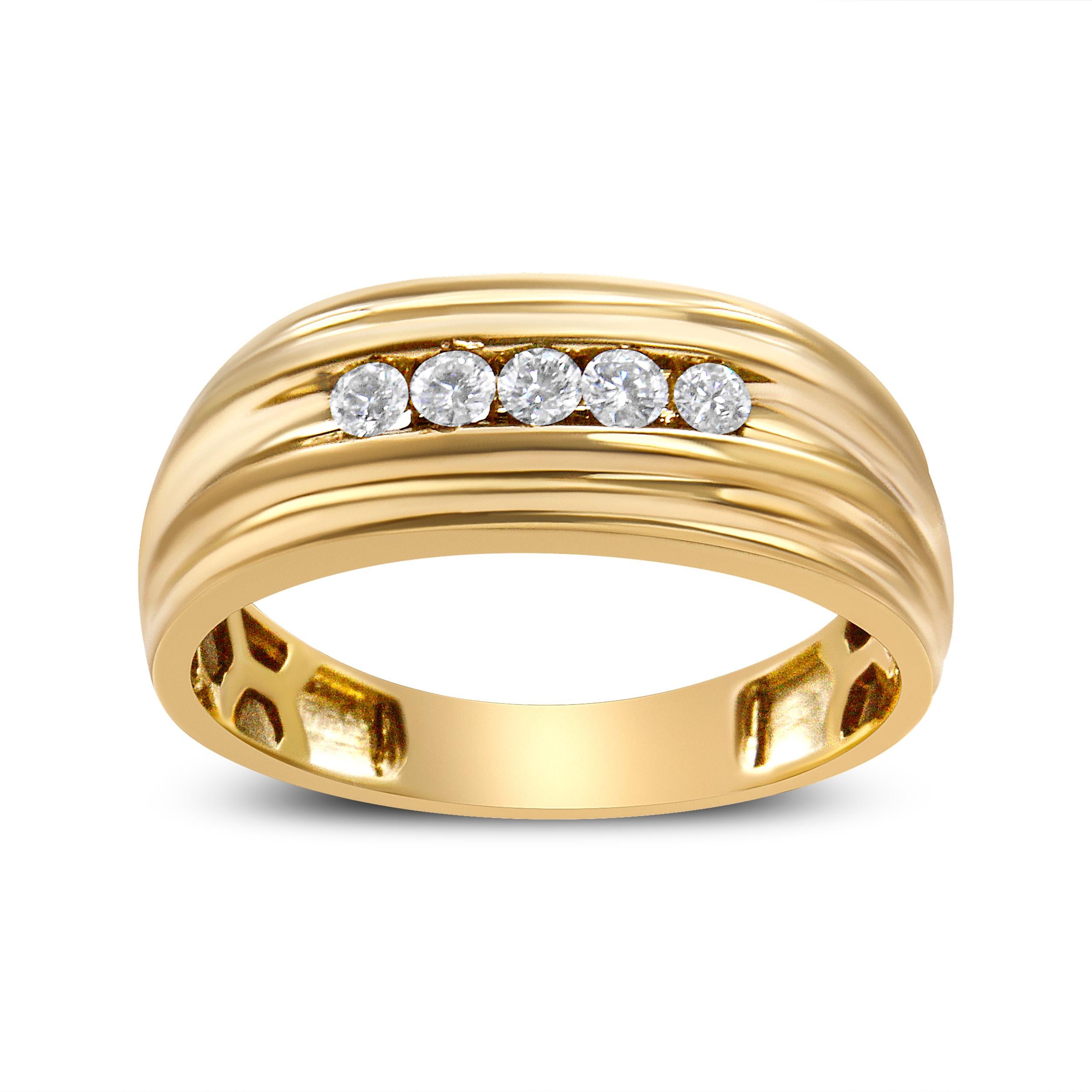 gold ring with stone for male