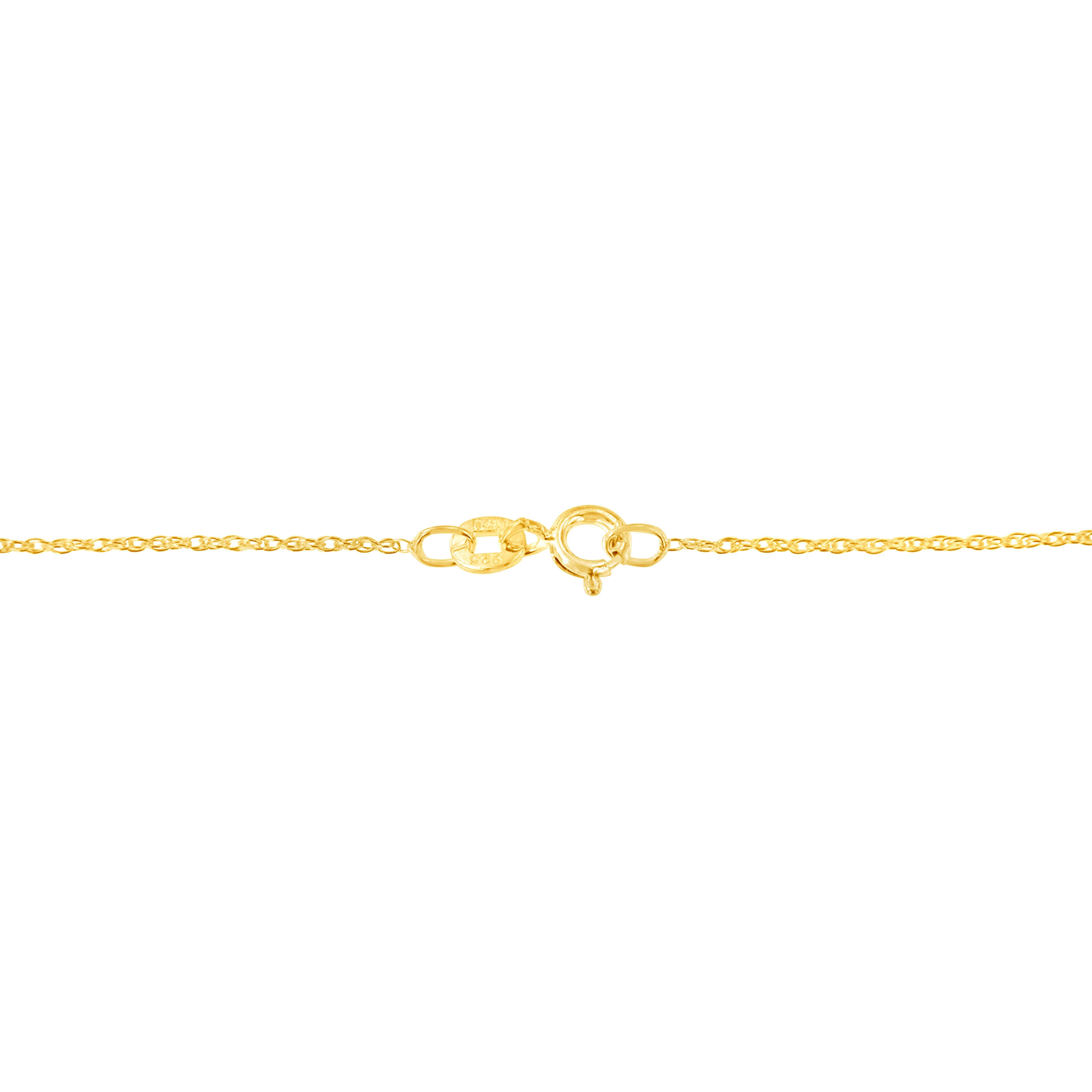 Contemporain Collier pendentif cœur ouvert en or jaune 10 carats avec diamants taille ronde de 1/4 carat en vente