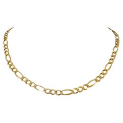 10k Yellow Gold 13g Semi Solid 5mm Figaro Link Chain Necklace Canada 18"
