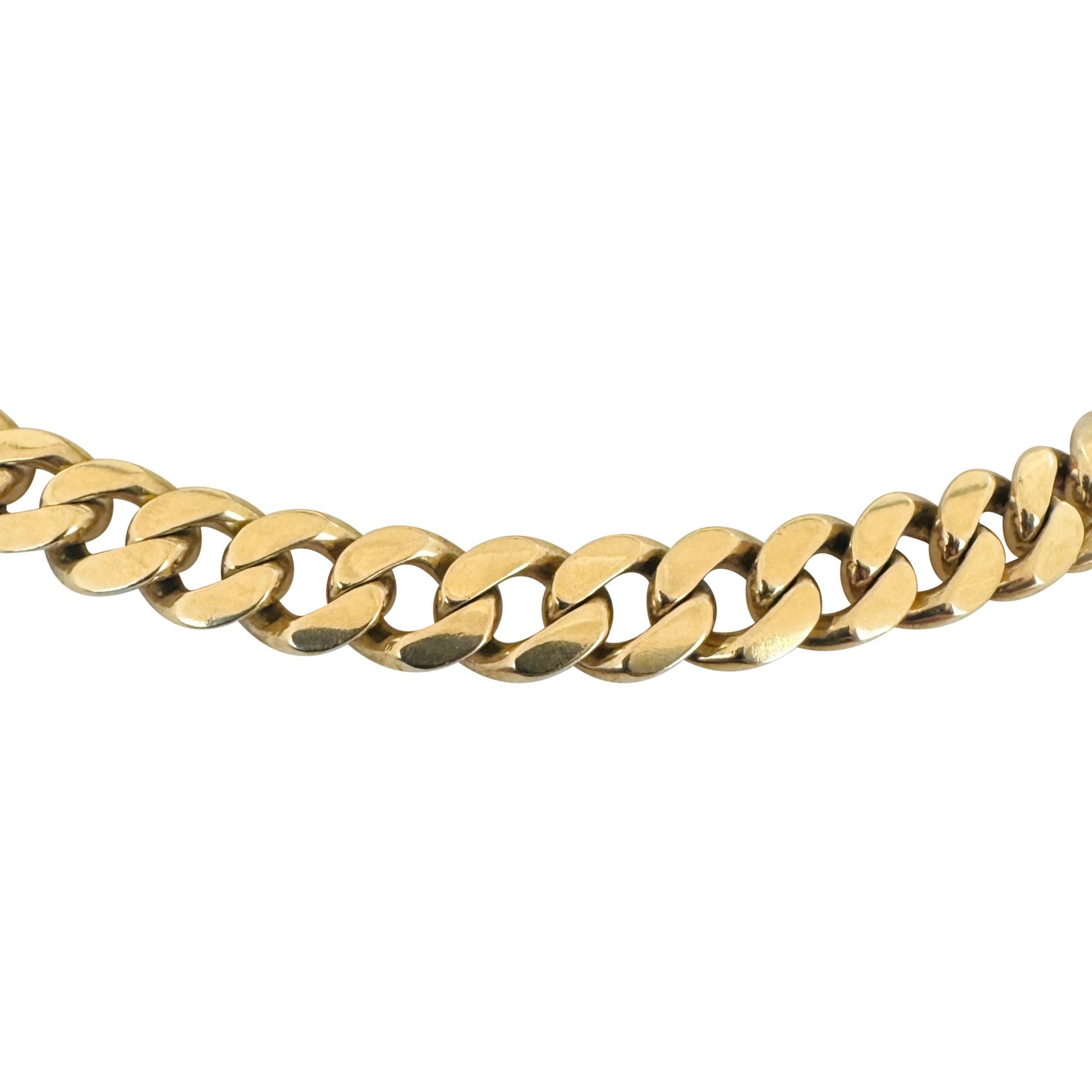 10k Gelbgold 180g massive schwere 9,5 mm lange kubanische Gliederkette Halskette 36
