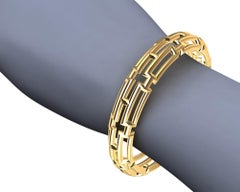 10 Karat Yellow Gold 20 Rectangles Bangle
