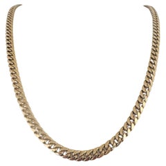 Collier en or jaune 10k 27.6g Semi Solid 7mm Cuban Link Chain 26" (chaîne à maillons cubains)