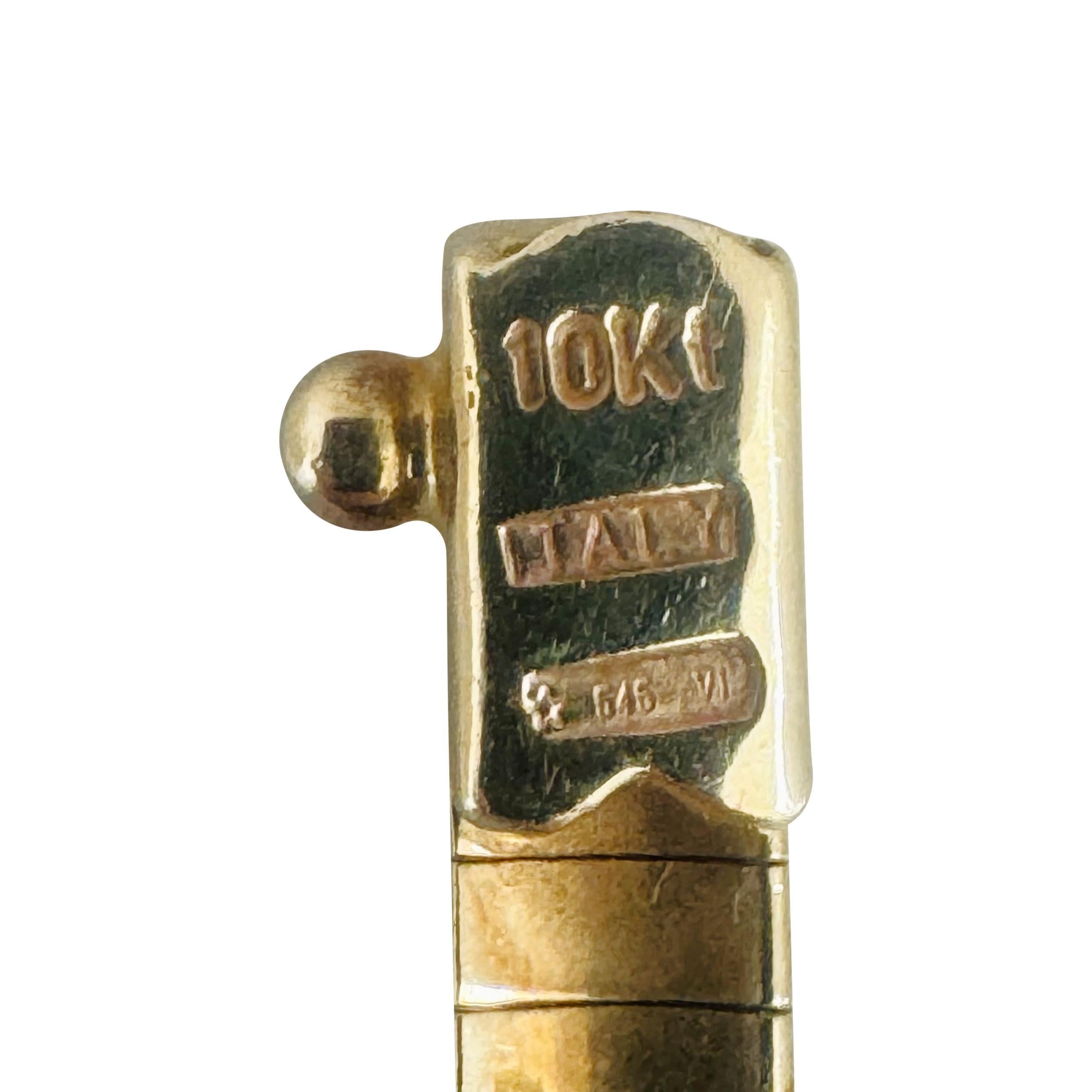 10k Gelbgold 30,3g massive abgestufte Omega-Gliederhalskette Italien 17