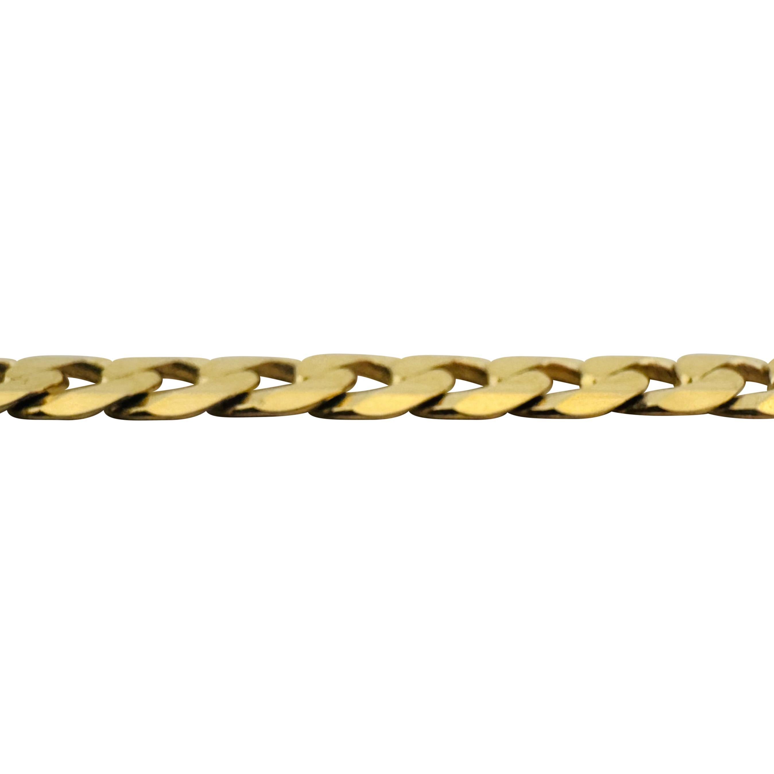 10k Yellow Gold 35.9g Solid Heavy 7.5mm Curb Link Chain Necklace Italy 22