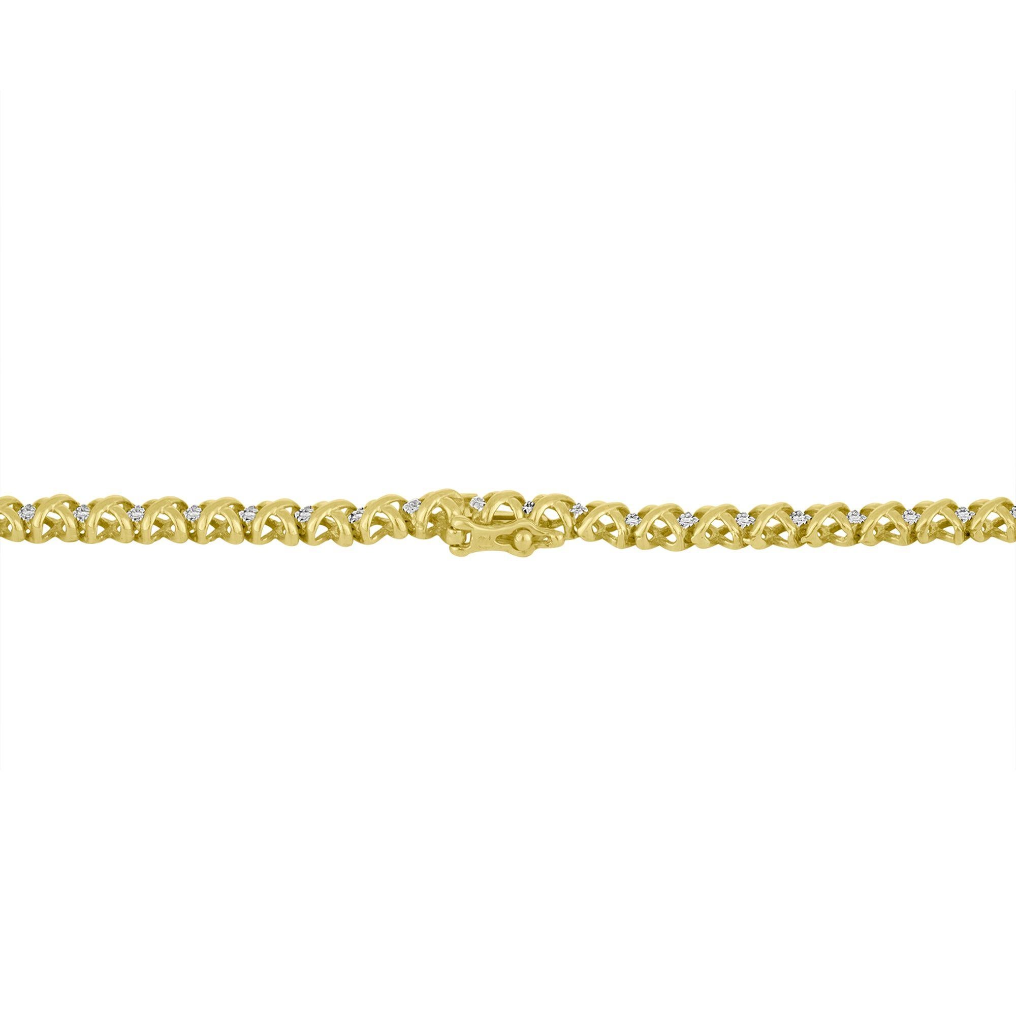 10K Gelbgold 4,0 Karat runder Diamant abgestufter Riviera Statement-Halskette im Zustand „Neu“ im Angebot in New York, NY