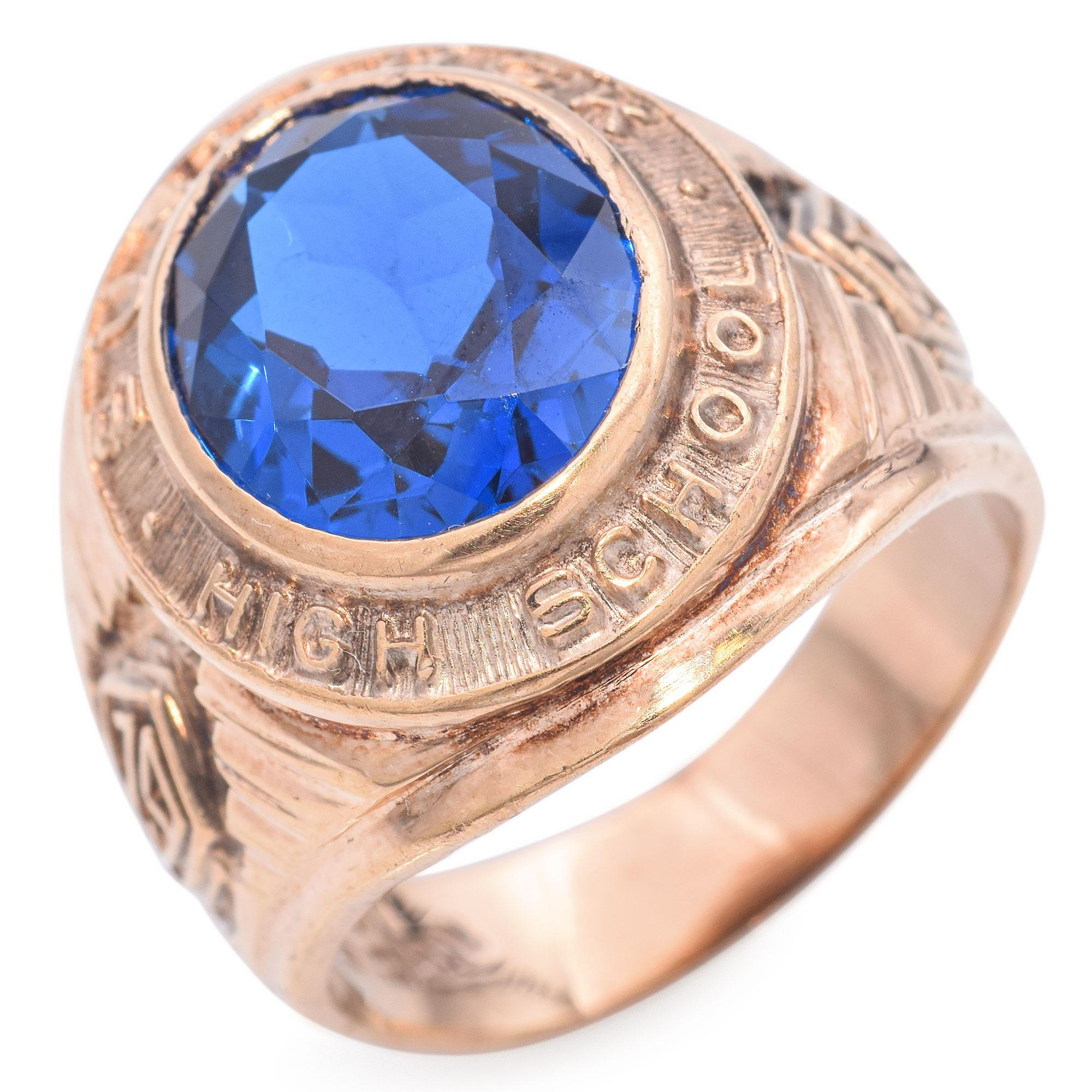 Weight: 8.5 Grams
Stone: 5.45 Ct. Lab Spinel (13 x 10.75 x 5.1)
Measurements: 19.77 x 20.9 x 5 mm
Ring Size: 7.75
Hallmark: NRDCO 10K
Engraved Script Inside Shank: AWB

ITEM #: BR-1470-120424-11